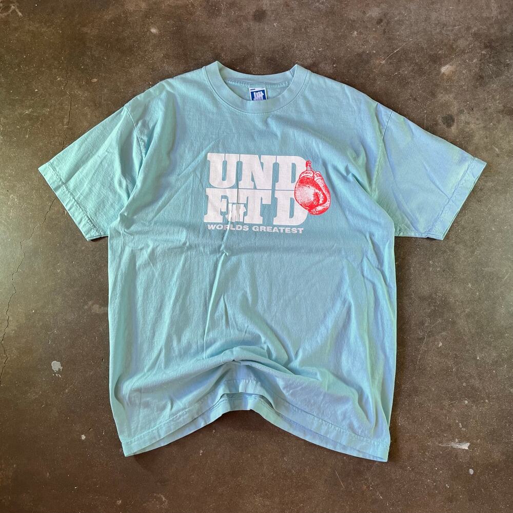 Modern undefeated boxing “worlds greatest” blue streetwear t-shirt men’s large